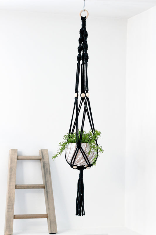 Talia Plant Hanger - Black
