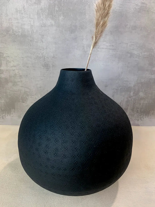 Nicobar Round Textured Vase