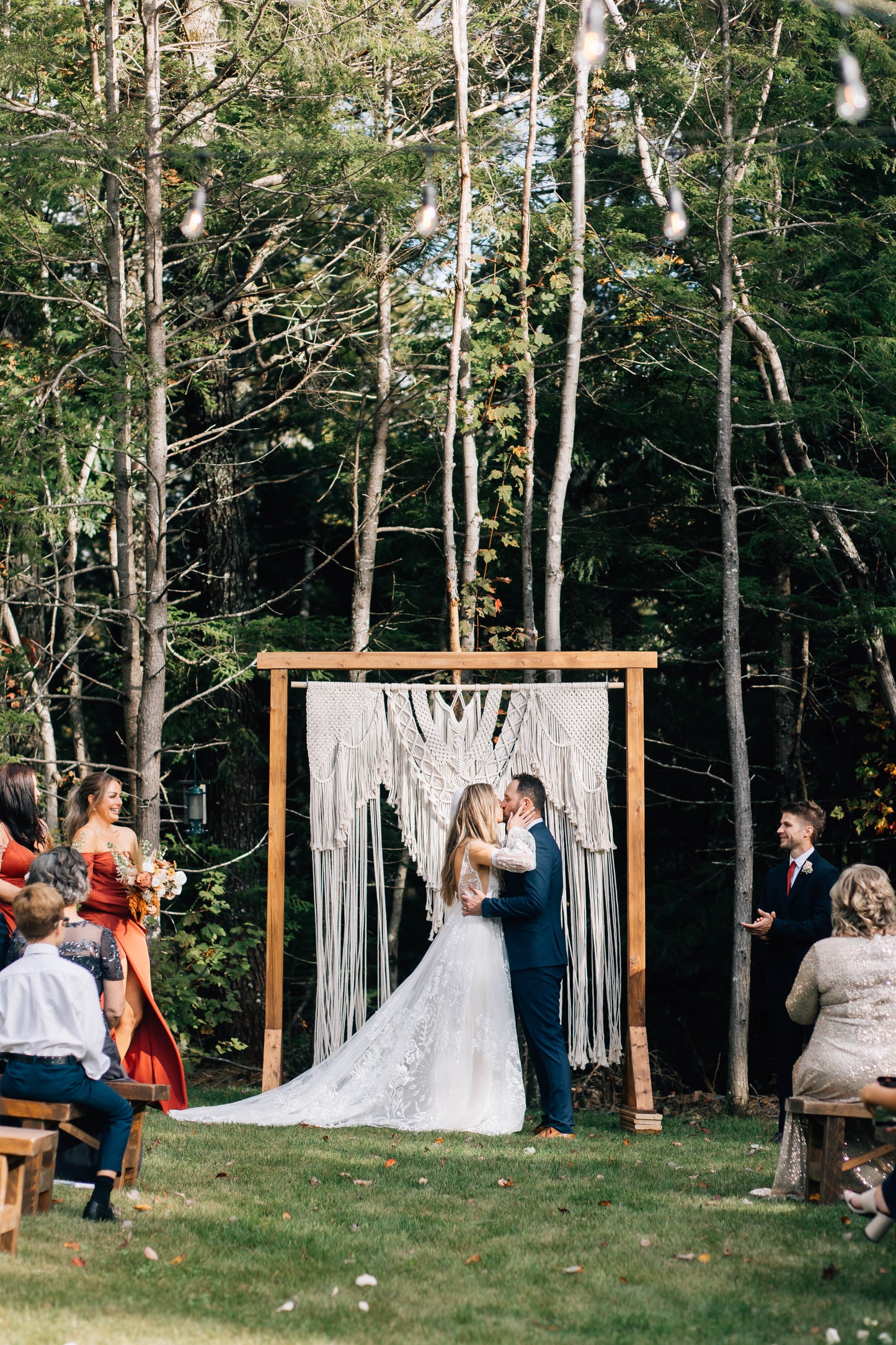 Macramè Wedding Backdrop #1 with 7 ft Arbour