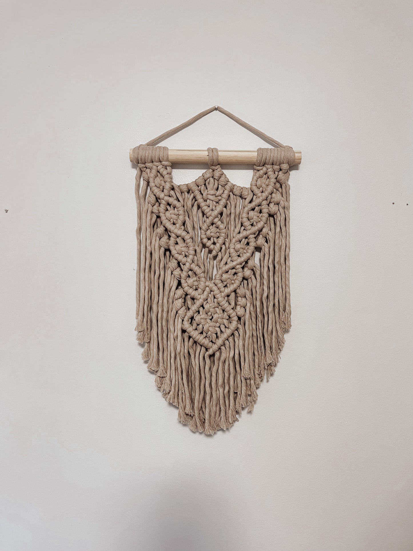 Mini Chunky Wall Hanging in Taupe