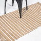 Handwoven Striped Tasseled Jute Rug