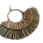 Double Half Moon Seagrass Raffia Wall Hanging